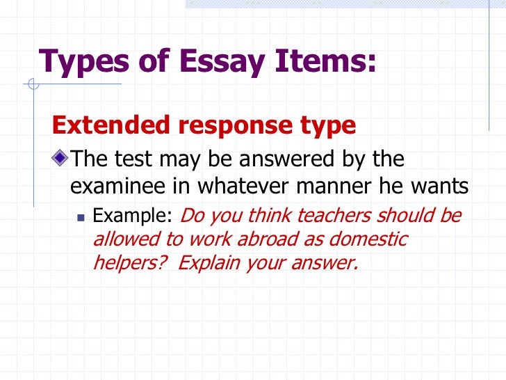 types of essays examples